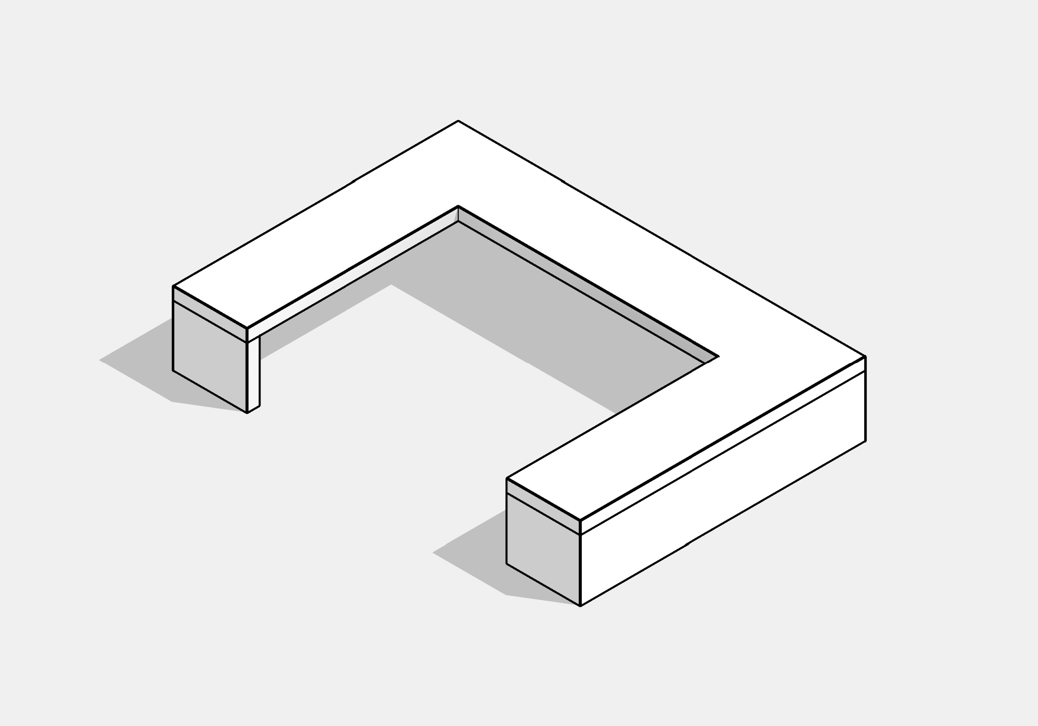 Bench - Freestanding - U Shaped
