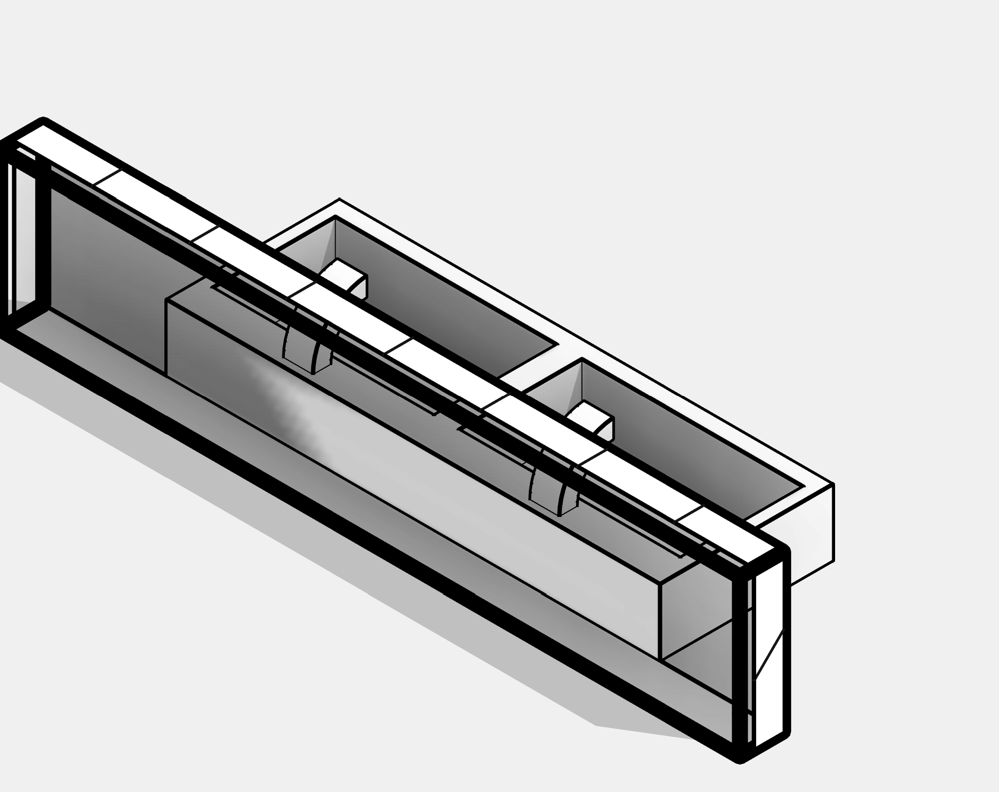 Sink - Wall Mounted Rectangular - Double