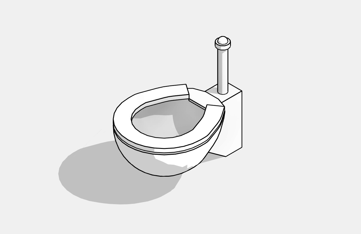 Toilet - Without - Tank