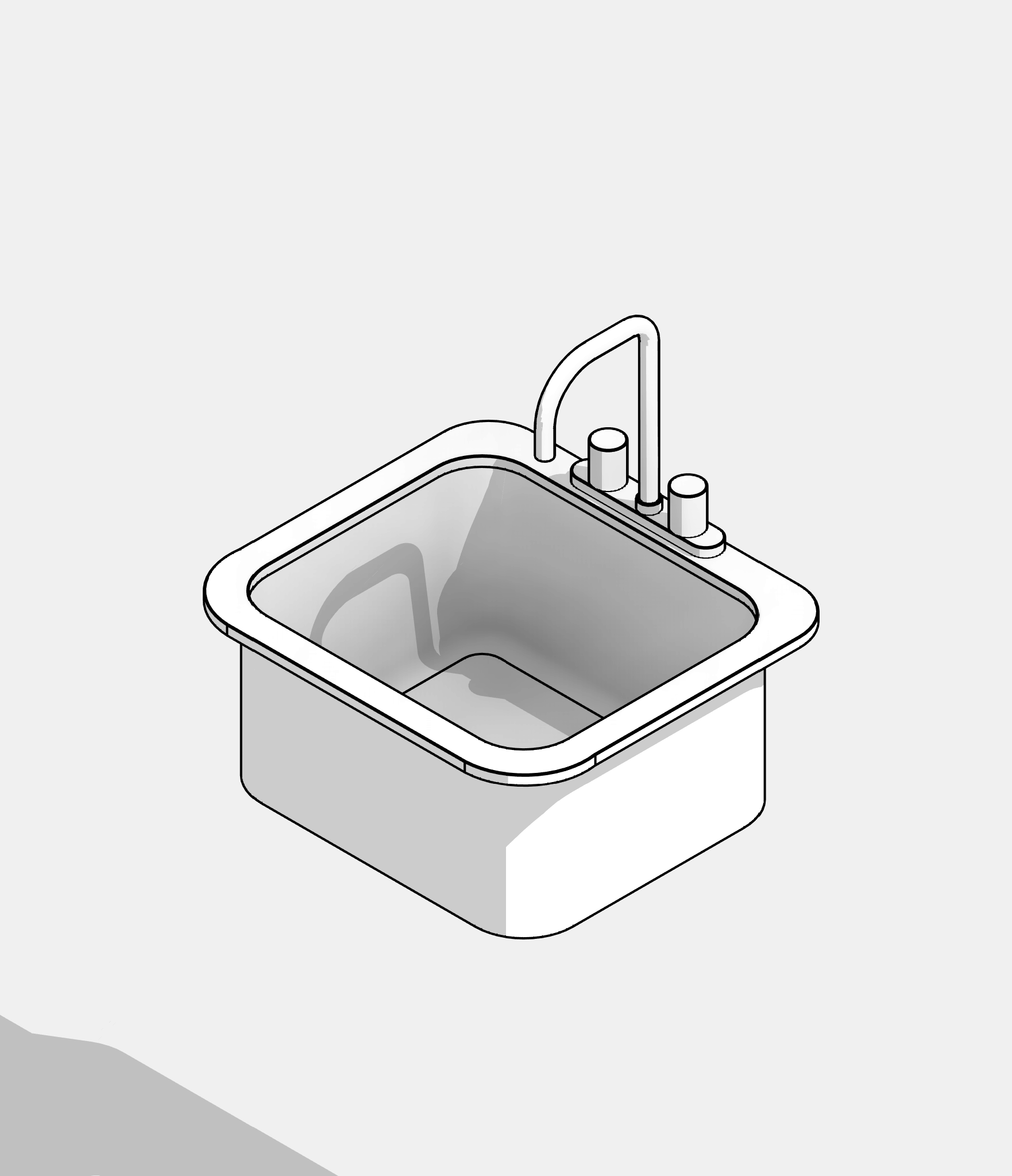 Sink - Vanity Rectangular - Single