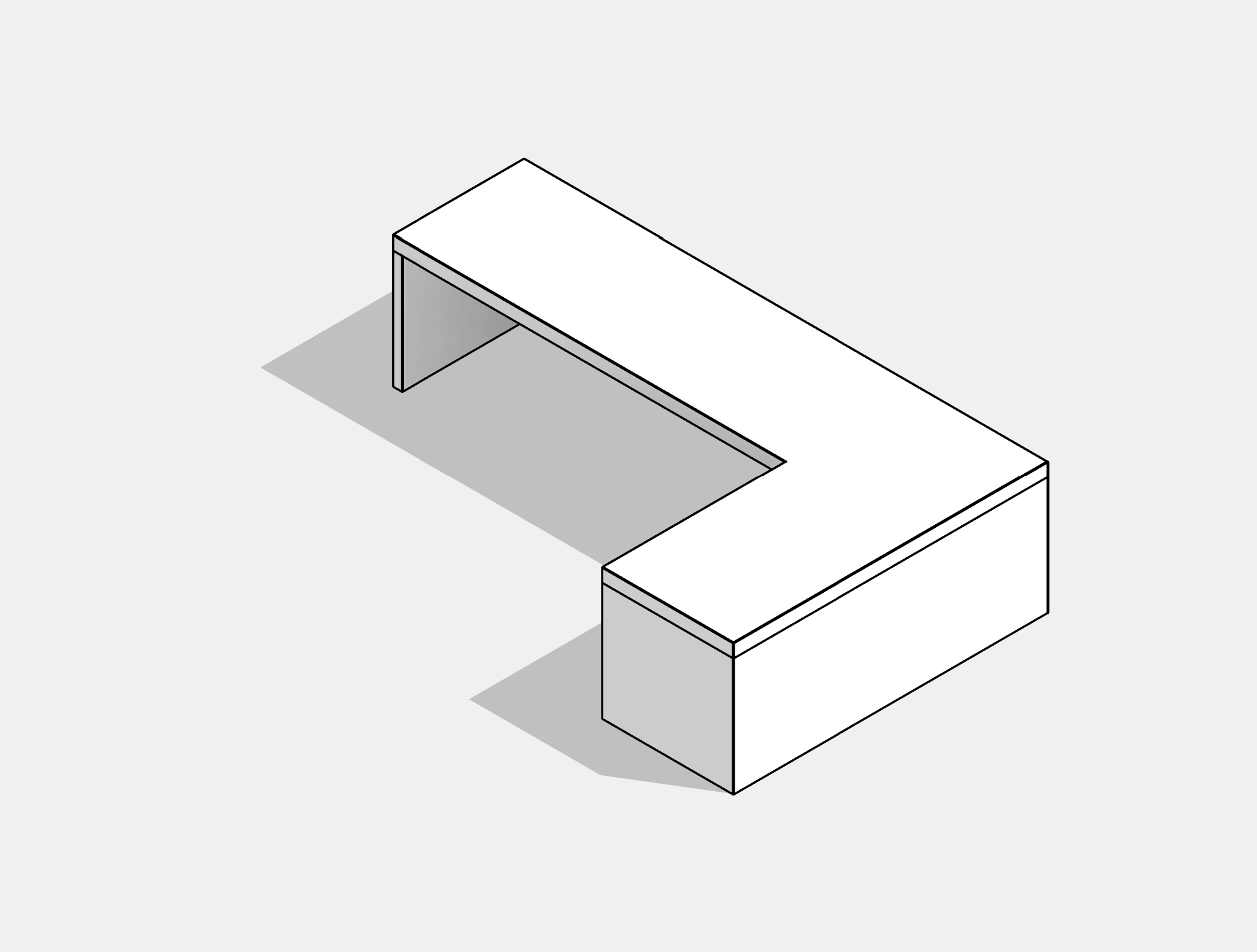 Desk - Office - L Shaped