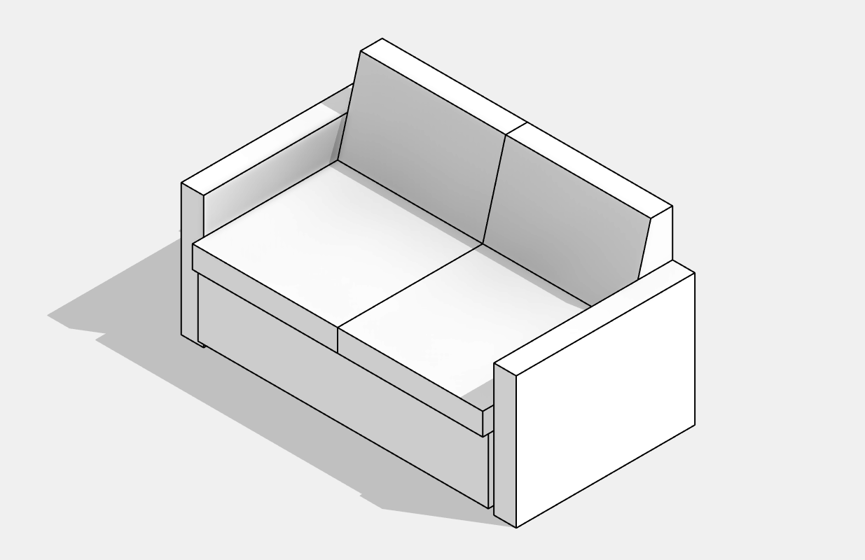 Sofa - Rectangular - 2Seater