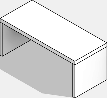 Desk - Office - Rectangular