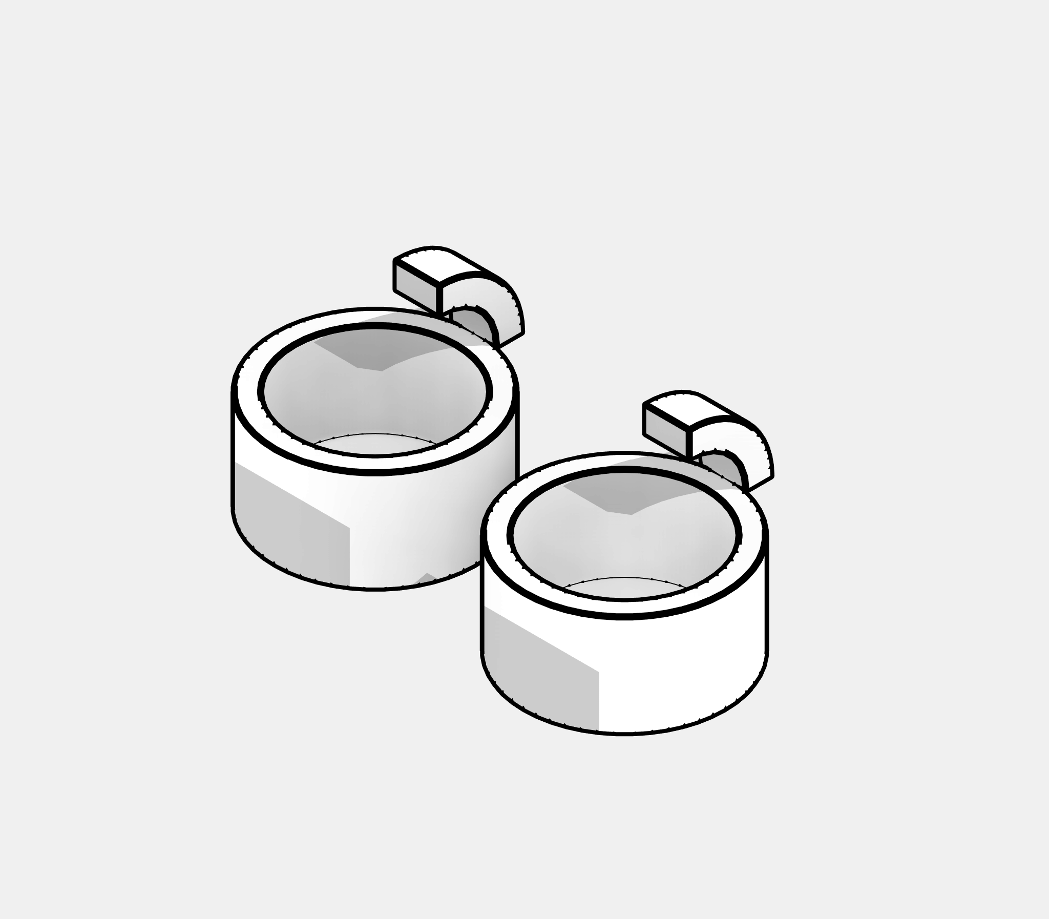 Sink - Vanity Round - Double
