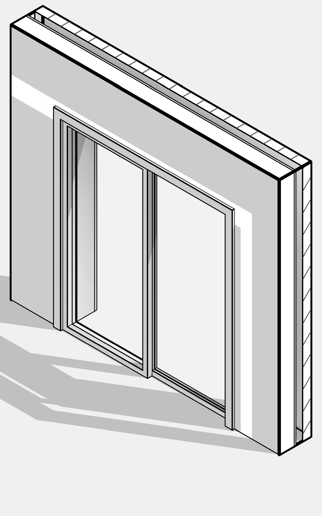 Door - Sliding - Two Panel