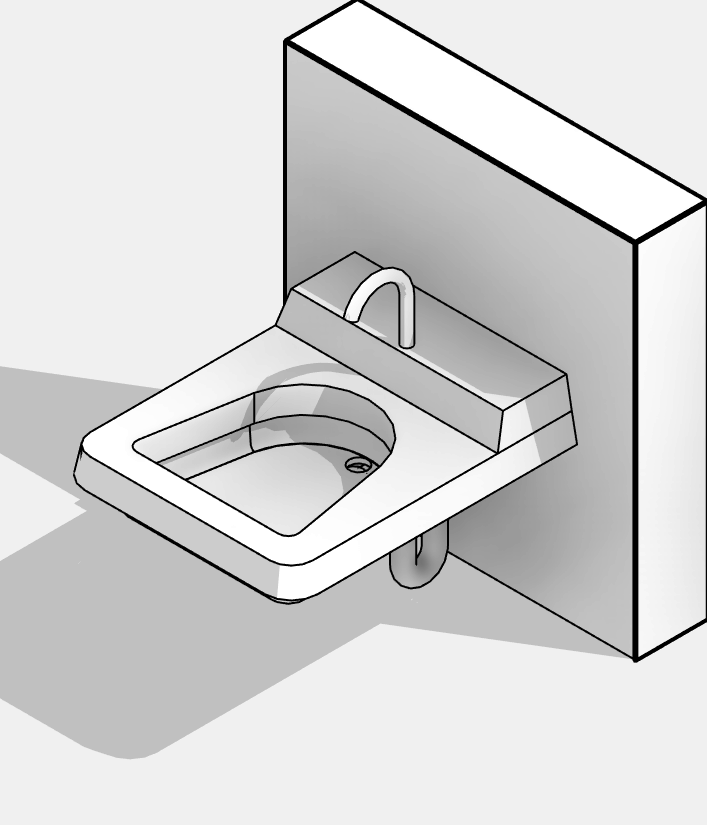 Sink - Wall-Mounted - Barrier