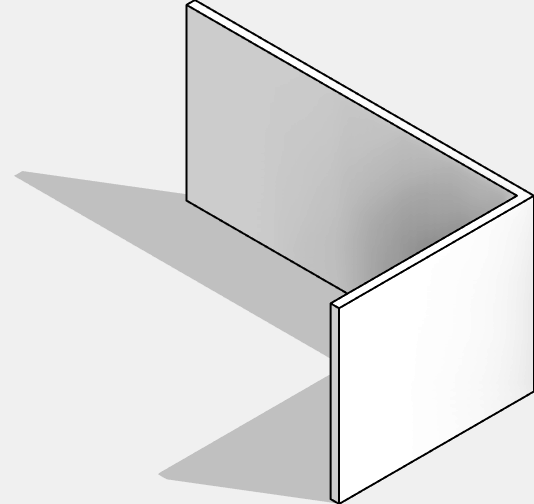 Office Partition - L - Shaped