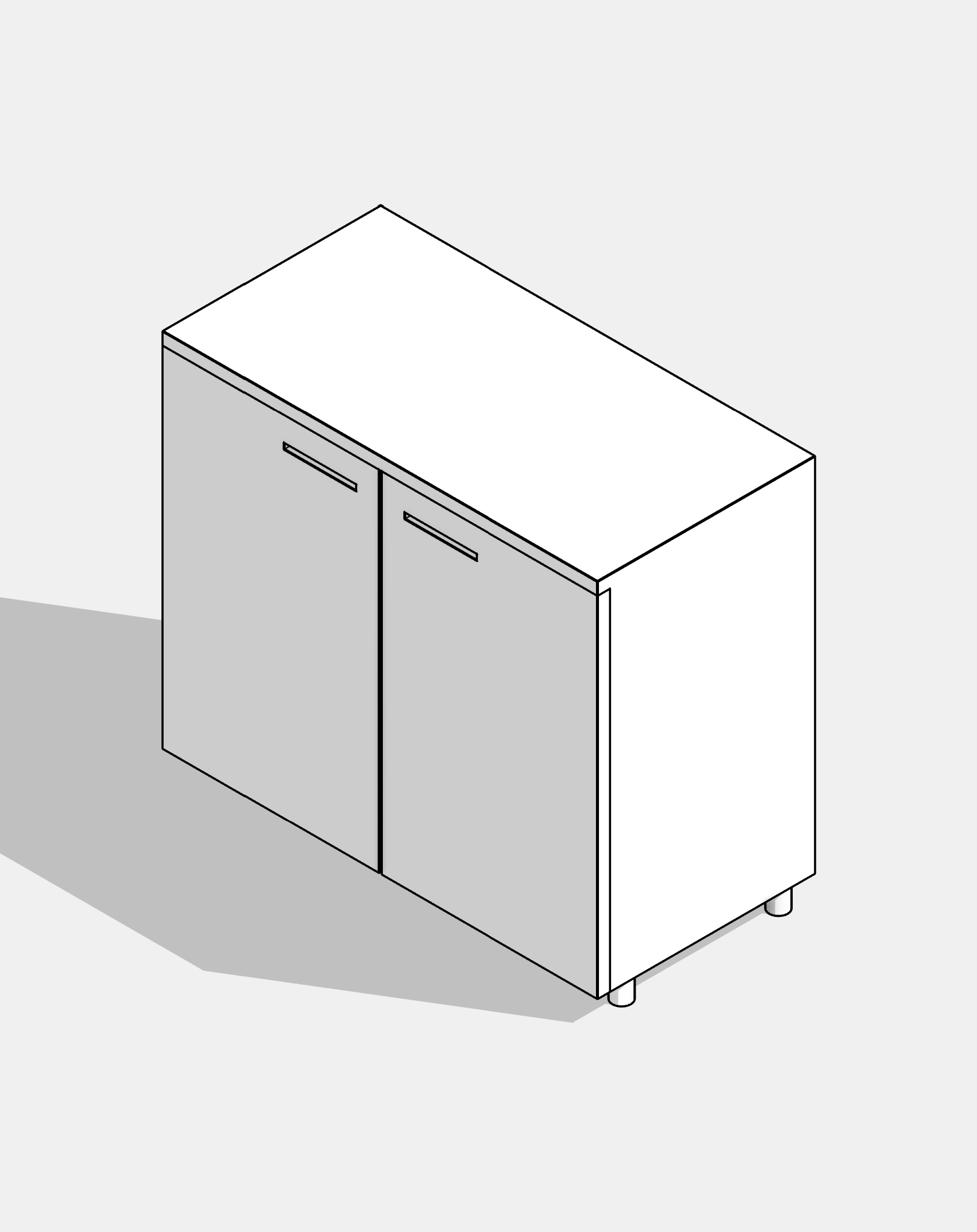 Refrigerator - Under Counter - Double Door