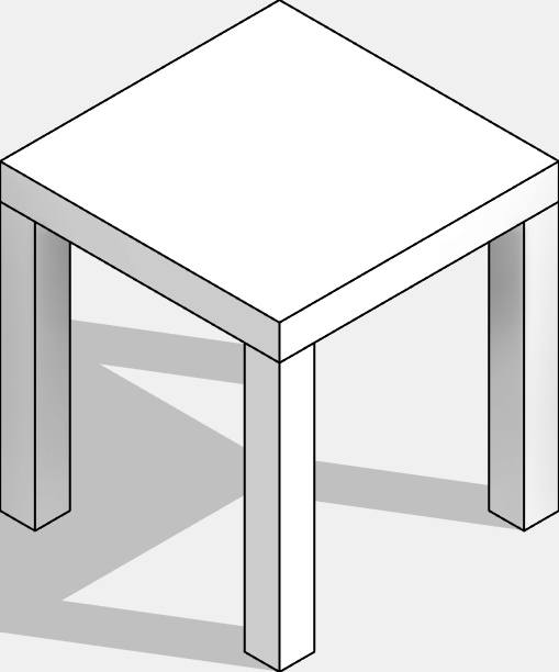Side Table - Rectangular