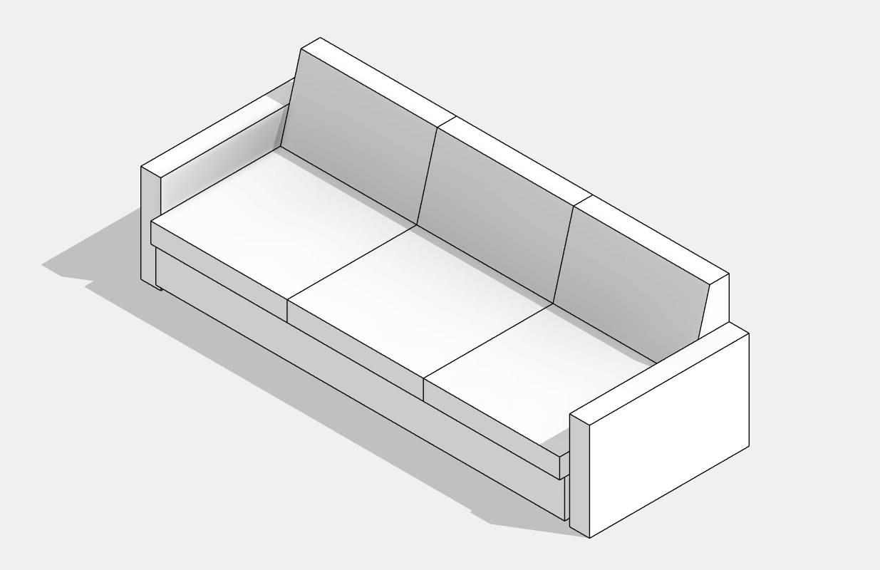 Sofa - Rectangular - 3Seater