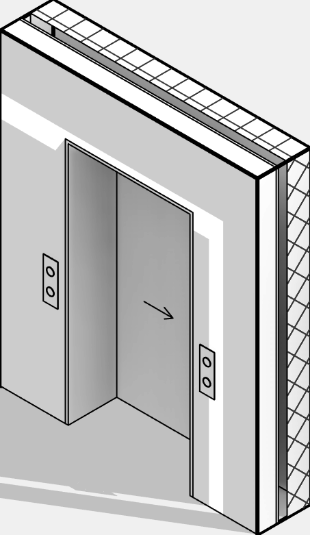 Door - Elevator - Single