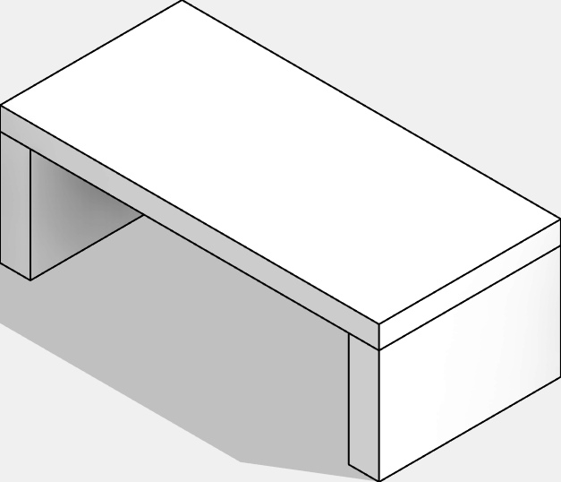 Bench - Freestanding - Straight